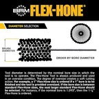 Brush Research BC23880 FLEX-HONE®, 2-3/8" (60.3mm) Diameter, 80 Grit, Silicon Carbide, for Mild Steel, Stainless Steel, Cast Iron and Softer Ferrous Materials