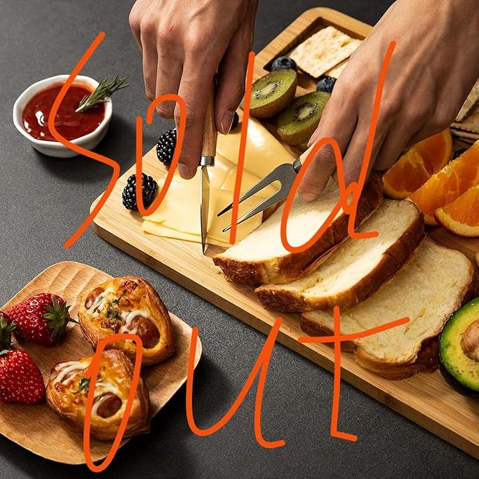 Cutting Board Wood Chopping Board Double Sided Charcuterie Boards Serving Board Kitchen Essential House Warming Hostess Host Gift Serving Tray for Christmas Wedding Birthday Anniversary Khaki Brown