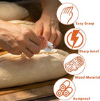 UFO Bread Lame Cutter for Homemade Sourdough,Bread Scorer Tool for Sourdough with 5 Blades and Case,Slashing Tool Bread Cutting Knife for Artisan Bread and Baguette Makers,Dot flower