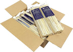1600 Count | KingSeal Natural Bamboo Wood Grilling Skewers, 10 Inches x 3.0mm Diamter, for Shish Kebabs, BBQ, and Fruit Arrangements, Bulk Pack - 16 Packs x 100 Skewers
