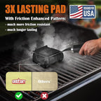 GRILLART Bristle Free Grill Brush Kit, Reinforced Outdoor Grill Brushes, Safe Cleaning Tools with Replaceable Heads, Grill Scraper BBQ Accessories, Men/Dad Gifts