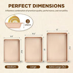 Saker nonstick baking sheet pan set,Multi-Use Non-Stick Baking Pan Set, Stackable Carbon Steel Cookie Sheets for Even Baking, Roasting & Meal Prep, Oven Safe & Easy Clean (Champagne Gold)