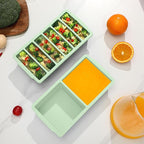 2-Pack Silicone Freezer Trays with Lid, 2 Large 2-Cup(500ml) & 6 Small 1/2-Cup(125ml) Soup Freezer Container Molds, Ice Cube Tray For Meal Prep & Freezing Soup, Stews, Sauces, Oven & Dishwasher-Safe