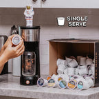Copper Moon Single Serve Coffee Pods For Keurig K-Cup Brewers, Flavored Variety Pack (Breakfast, Donut Cafe, French Roast), 60 Count