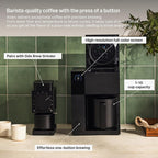 Fellow Aiden Precision Drip Coffee Maker, Thermal Carafe, Perfect Temperature Control, Bloom Cycle, Single Serve to 10 Cup Capacity, Matte Black