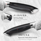SHAN ZU Butcher Knife in High Carbon Powder Steel, 12 Inch Brisket Knife for Meat Cutting, Carving and Slicing Knives with Ergonomic Pakkawood Handle, Ultra Sharp Meat Breaking Knives