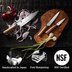Shun Classic Blonde 3.5" Paring Knife, Handcrafted Japanese Vegetable & Fruit Knife, VG-MAX Core with Damascus Stainless Steel Cladding, Pakkawood Handle, Small Tool for Peeling, Coring & Cutting