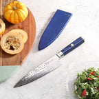 Cangshan KITA Series 8-Inch Chef's Knife with Sheath, High Carbon X-7 Damascus Steel, 501387