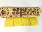 Embossing Rolling Pin SPRING FLOWERS with 16 different spring flowers by Algis Crafts