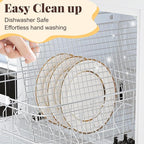 Cooling Racks for Cooking and Baking - 2 PCS 11.65" x 16.85" Grid Wire Baking Rack for Oven Cooking, Baking, Grilling, Roasting - Dishwasher Safe Bacon Rack - Fits Half Sheet Cookie Pan