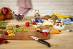 Kuhn Rikon Kinderkitchen Dog Knife Straight Blade, sharp enough to cut food but not small fingers, Orange
