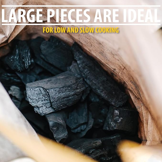 FOGO Super Premium Hardwood Lump Charcoal, Natural Large Sized Lump Charcoal, 17.6 Pound Bag and FOGO Fogostarters Natural Fire Starters, 30 Count Box, Bundle