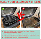 Non-Stick Griddle Pan, Stainless Steel Rack and Air Fryer Liners for Ninja FG551 Smart XL 6-in-1 Indoor Grill, Parts for Ninja Air Fryer Accessories with Disposable Parchment Paper, 100 Packs