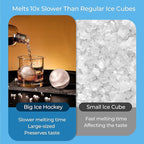 Silicone Ice Ball Mold with Lid, 4 Pack – 2.5 Inch Large Sphere Round Ice Maker, Easy Release BPA-Free Silicone Trays for Whiskey & Cocktails, Home Bars & Freezer