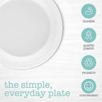 PLASTICPRO 800 Count Disposable 7 Inch White Plastic Plates