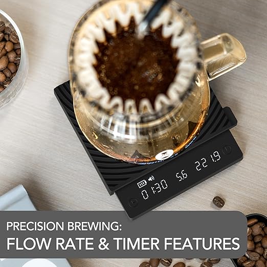 Timemore Basic Mini Coffee Scale, Slim & Lightweight Design, Three Modes | Digital Espresso Scale with Timer for Precision Brewing