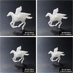 Woohome 14 PCS 3D Resin Mould Filler Mini Horse Paper Crane Paper Airplane Resin Casting Moulds Fillers, 3D Resin Filler Art Craft Supplies Epoxy Moulds for Art Resin Crafts DIY