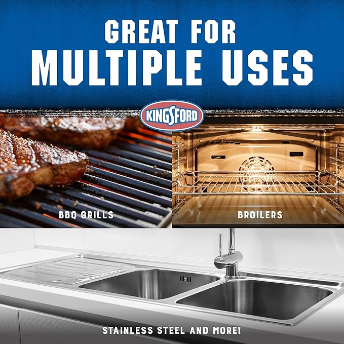 Kingsford Heavy Duty Spray-On Grill Cleaner | Cuts Through Grease and Grime on Contact | Makes Grill Cleaning Effortless, Great for Grills or Ovens | 14.5 ounces - 6 Pack
