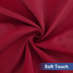 homing Rectangle Table Cloth Cover, Waterproof Polyester Elastic Fitted Tablecloth, Fits for 8 Foot Folding Tables, Washable Table Protector for Picnic, Camping, Outdoor (Wine Red, 30" x 96")