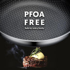 Non Stick Frying Pans, 12 inch with Lid Hybrid Frying Pans Nonstick,non stick Stainless Steel Skillets, Dishwasher/Oven Safe Cookware, Induction Compatible, PFOA Free Cookware