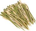 6 inch(1000 Pack) Bamboo Wooden Paddle Picks Skewers for Cocktail，Appetizers，Fruit Kabobs，Sandwich，Barbeque Snacks……5 Packs of 200 Each (1000 Count)
