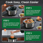 Slow Cooker Liners, Hotensil 14"x 22" 30 Count Cooking Bags Large Size Disposable Pot Liners, Fit 6QT to 10QT for Slow Cooker Cooking Trays, Multi-Purpose Durable Liners Plastic Bags, BPA Free