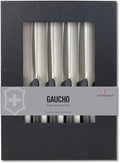 Victorinox Swiss Classic Steak Knives - Kitchen Utensils - Ergonomic, Stainless Steel Meat Knives - Black Handles, Straight Edge, 6-Piece Set