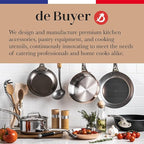 De Buyer MINERAL B Carbon Steel Omelette Pan - 11” Diameter, 8.3” Cooking Surface - PFAS, PFOA & PFOS Free - Made in France