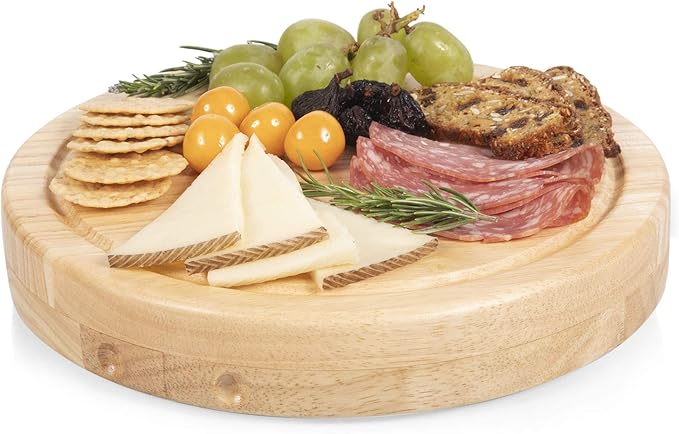 PICNIC TIME Star Wars Circo Cheese Board & Knife Set, Charcuterie Board Gift with 4 Stainless Steel Tools, Wooden Cutting Board for Cheese, Meat & Crackers, Housewarming (Parawood)