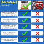 XYJ Extra Large Magnetic Knife Block Acacia Wood Knife Set Holder Stand With Stronge Magnetic Strip Kitchen Knives Storage Rack Organizer Tools No Drilling