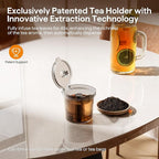 Single Serve Coffee Maker for K Cup, Ground and Tea, Hot and Iced Coffee Machines with Bold Setting, 6 to 16 Oz Brew Sizes, Compact for Small Spaces, Gray (2.0 Version)