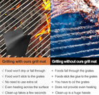 UBeesize Grill Mats for Outdoor Grill Set of 6 - Heavy Duty Non-Stick BBQ Grilling Mat & Oven Liner, Reusable, Easy to Clean - Works on Oven, Gas, Charcoal, and Electric BBQ - 15.75 x 13 Inch