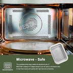 7"x5" Sturdy Foil Pans with Snap-On Lids (5 Pack) | 2X Thicker Heavy Duty Reusable 31oz | Grill Oven Microwavable Multi-Use Pot | Disposable Aluminum Tin for Baking Cooking