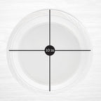 PLASTICPRO 100 Count Disposable 10 Inch White Plastic Dinner Plates Extra Large