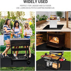 90" x 48" Extra Large Under Grill Mat for Outdoor Grill, Double-Sided Fireproof, Waterproof, Oil-Proof and Heat-Resistant Grill Mat, Easy to Cean, for Patio, Courtyard