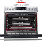 Last Confection 6 Cookie Baking Sheets 13" x 18" - Rimmed Aluminum Jelly Roll Trays - Half Sheet Pans