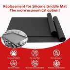 UBeesize 2 Pack Nonstick Grilling Mats for 22 Inch Blackstone Griddle, Resuable Cooking Mats for Grilling, BPA and PFOA Free Heavy Duty BBQ Grill Mats, Griddle Accessories Kit -22 x 16 Inch