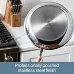 All-Clad D3 3-Ply Stainless Steel Fry Pan Set 2 Piece, 10, 12 Inch, Induction Oven Broiler Safe 600F, Kitchen Cooking Set, Skillets, Durable Frying Pans, Professional Pots and Pans Set Cookware Silver