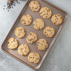 HAPPIELS Nonstick 15x10 inch Baking Sheet Set of 2 | PFOA & BPA Free Non Toxic Carbon Steel 10x15 inches Cookie Sheets | Best Non stick Oven Cooking Pans & Jelly Roll Pan | Best Nontoxic Baking Trays