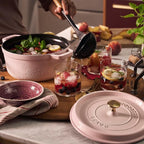 Staub Cast Iron 4-qt Round Dutch Oven - Peony Pink
