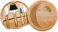 PICNIC TIME Star Wars Death Star Circo Cheese Board and Knife Set, Charcuterie Board Set, Wood Cutting Board, (Parawood)