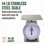 LEM Products 44 lb. Stainless Steel Scale, Silver