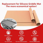 UBeesize 2 Pack Nonstick Copper Grilling Mats for 36 Inch Blackstone Griddle, Resuable Cooking Mat for Grilling, BPA and PFOA Free Heavy Duty BBQ Grill Mats, Griddle Accessories Kit -36 x 17.8 Inch