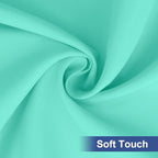 homing Rectangle Table Cloth Cover, Waterproof Polyester Elastic Fitted Tablecloth, Fits for 8 Foot Folding Tables, Washable Table Protector for Picnic, Camping, Outdoor (Aqua, 30" x 96")