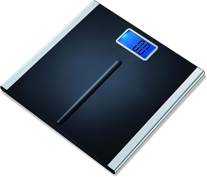 Eat Smart Precision Premium Digital Bathroom Scale with 3.5 inch Readout Display and "Step-On" Technology, Bath Scale for Body Weight, 400 lb Capacity, Black