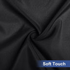 homing Rectangle Table Cloth Cover, Waterproof Polyester Elastic Fitted Tablecloth, Fits for 6 Foot Folding Tables, Washable Table Protector for Picnic, Camping, Outdoor (Black, 30" x 72")