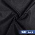homing Rectangle Table Cloth Cover, Waterproof Polyester Elastic Fitted Tablecloth, Fits for 5 Foot Folding Tables, Washable Table Protector for Picnic, Camping, Outdoor (Black, 36" x 60")