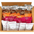 Ground Coffee | Gift Set Sampler Pack Variety Flavored Medium Roast Low Acid Mold Free Pouches | Gourmet Bulk Packets | Highest Rated Individual Premeasured Powder Bags for 12 Cup Drip Maker