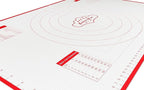 Silicone Pastry Mat Small 15 x 10 in Nonstick Dough Rolling Mat with Measurements Inch and cm Circles Conversion Charts BPA Free Heat Resistant to 450 F Dishwasher Safe
