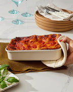 Caraway Nonstick 9” x 6.5” Small Rectangle Baking Pan – Non-Toxic, PTFE & PFOA Free – Aluminized Steel Core – Deep Ceramic Baking Pan for Casseroles, Lasagna & More - Marigold